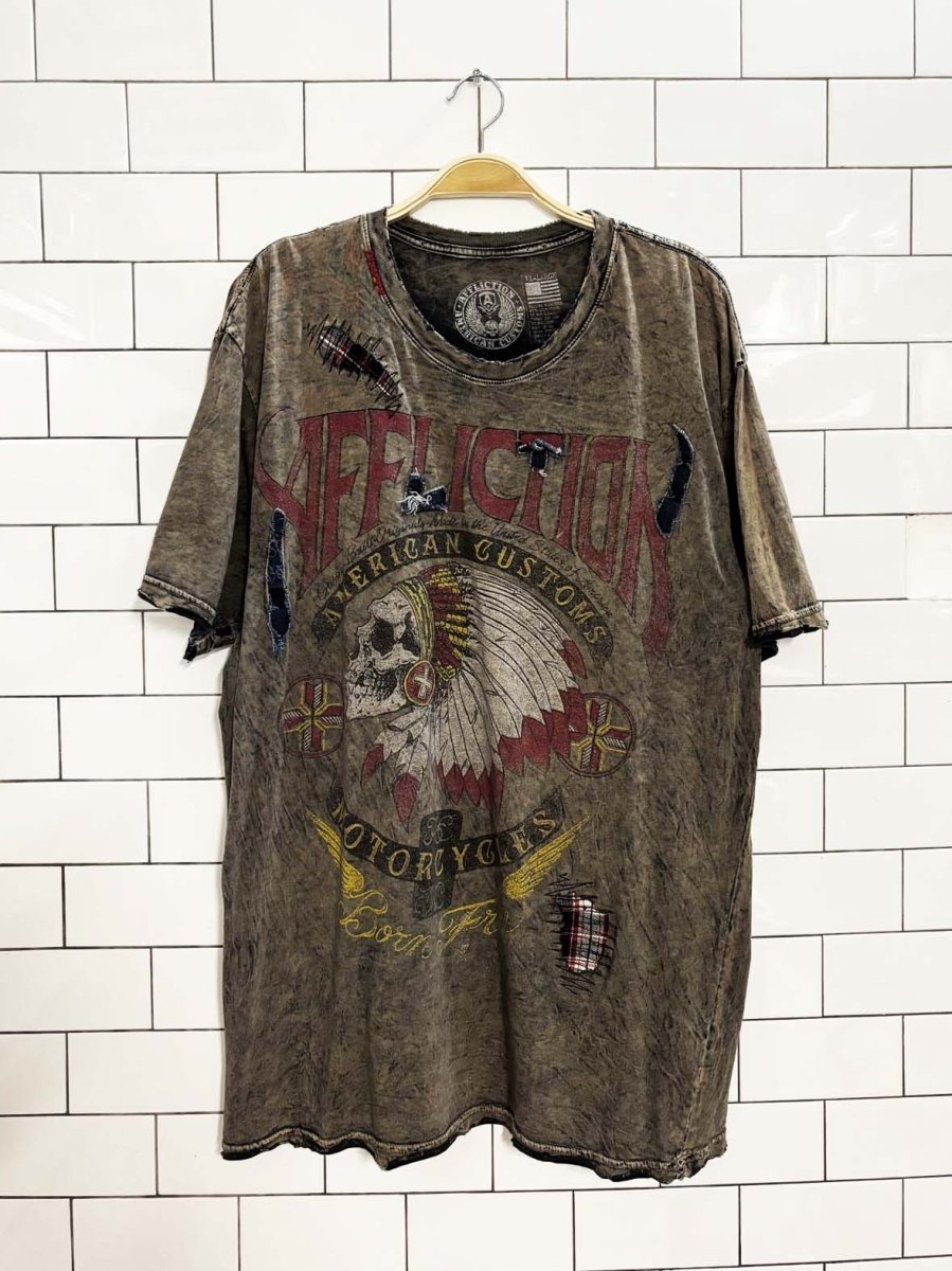 vintage 00s affliction american customs t shirt - good market thrift store