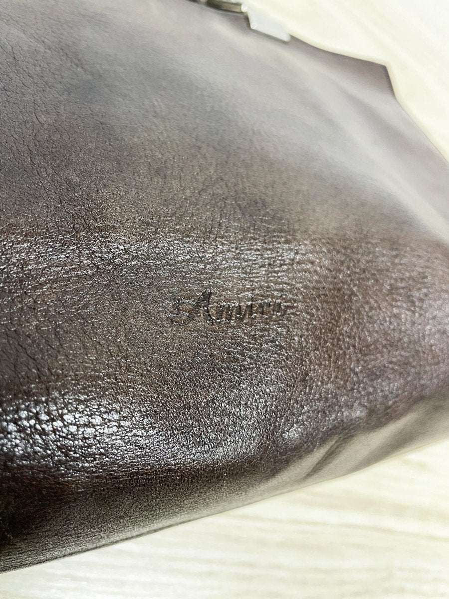 vintage 00s amiri soft leather shoulder bag - good market thrift store