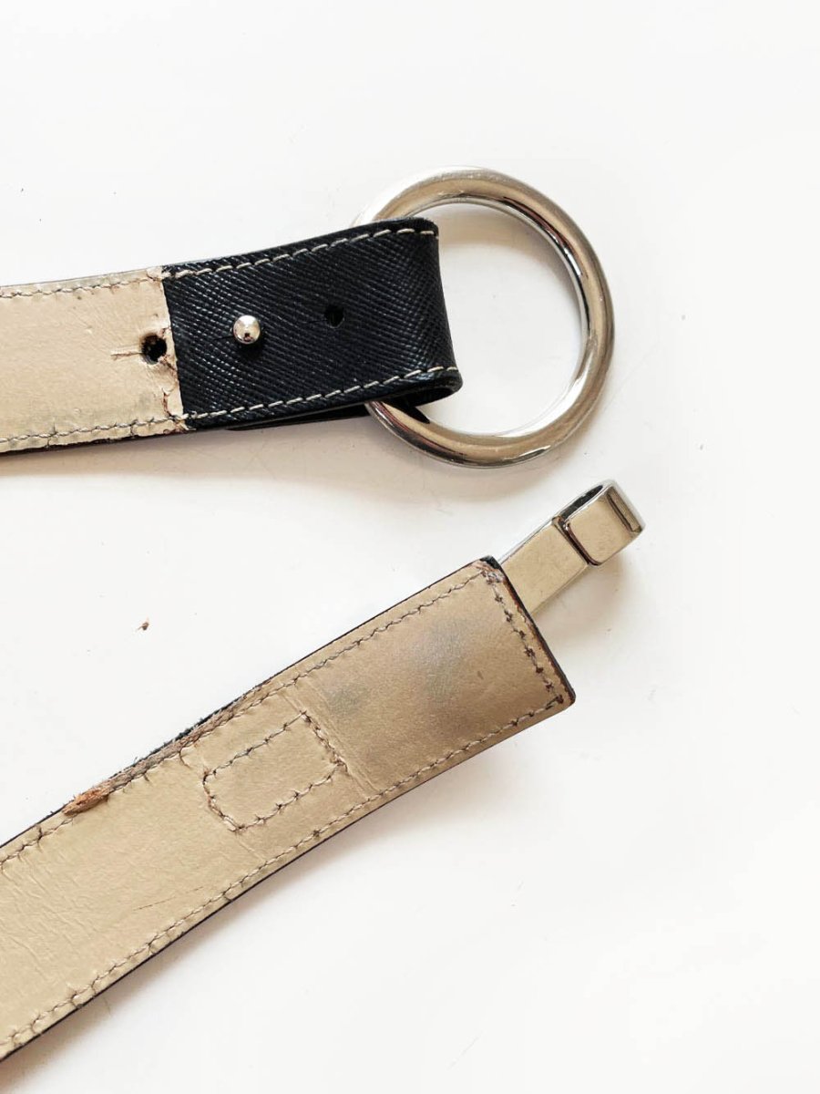 vintage 00s ann taylor 100% leather harness belt | made in Italy - good market thrift store