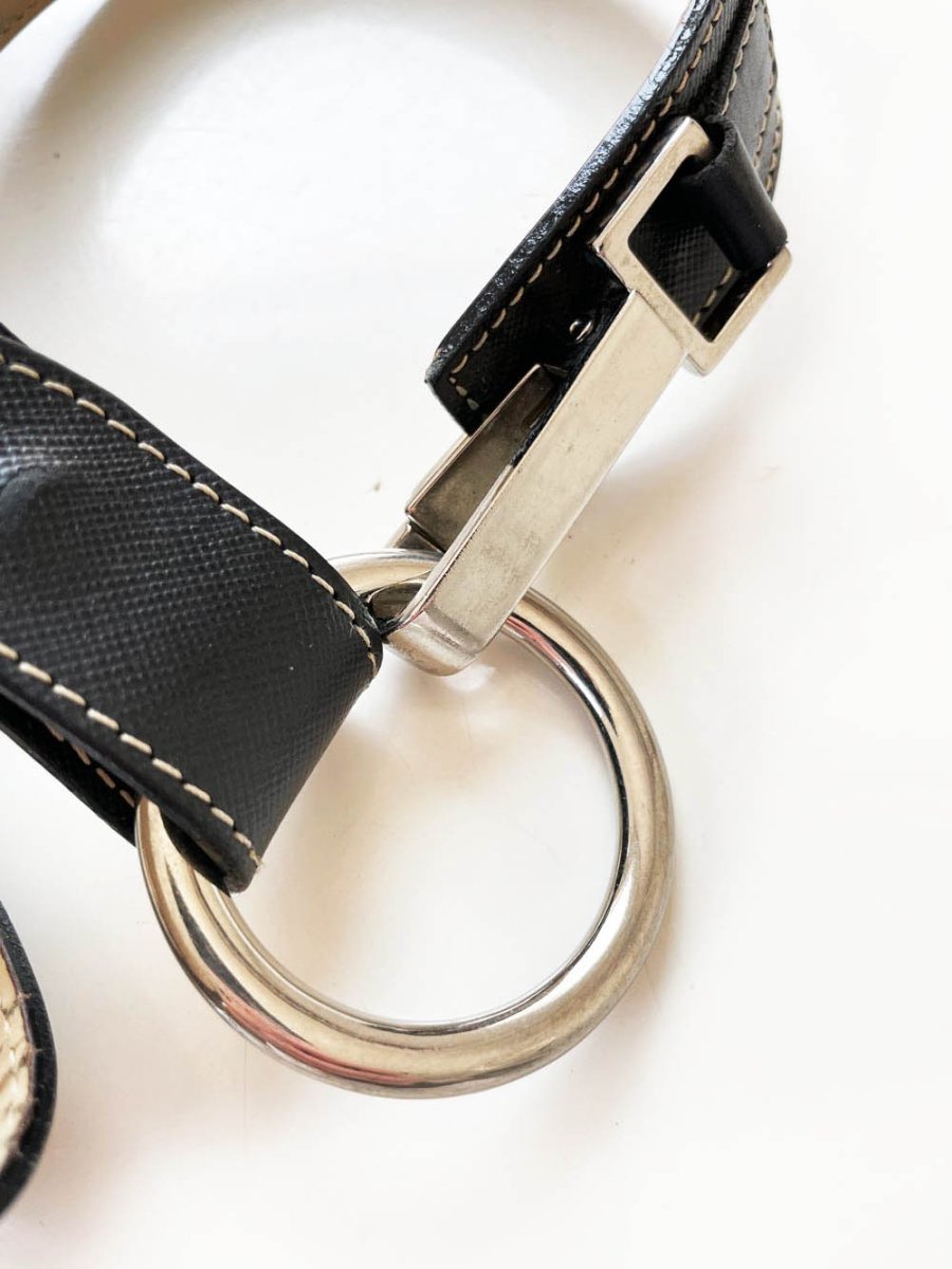 vintage 00s ann taylor 100% leather harness belt | made in Italy - good market thrift store
