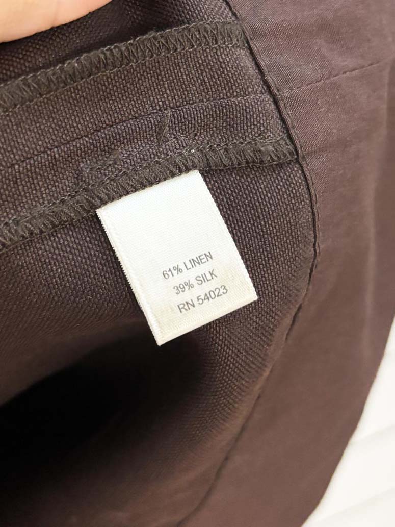 vintage 00s banana republic linen - silk blend cargo knee - length skirt - good market thrift store