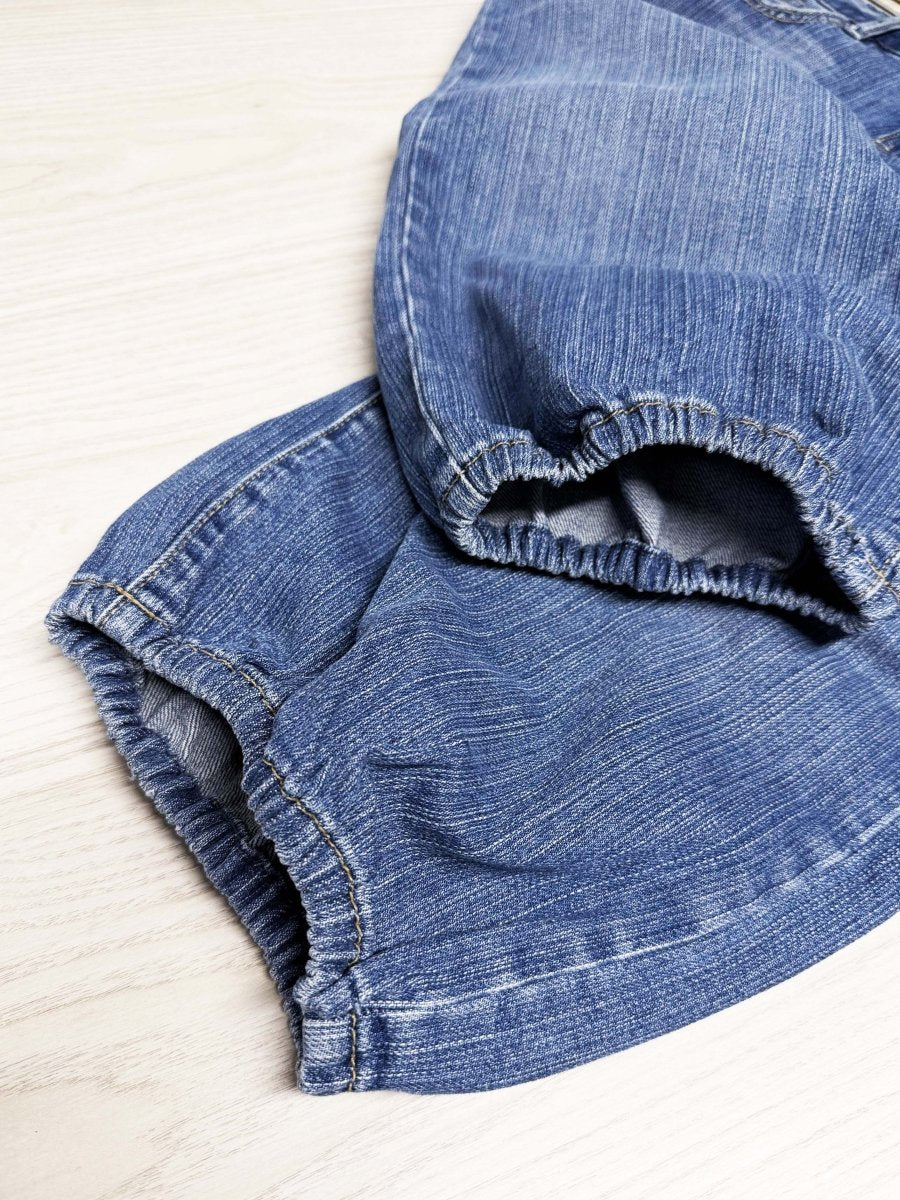 vintage 00s banana republic low-rise whiskered denim barrel capri - good market thrift store