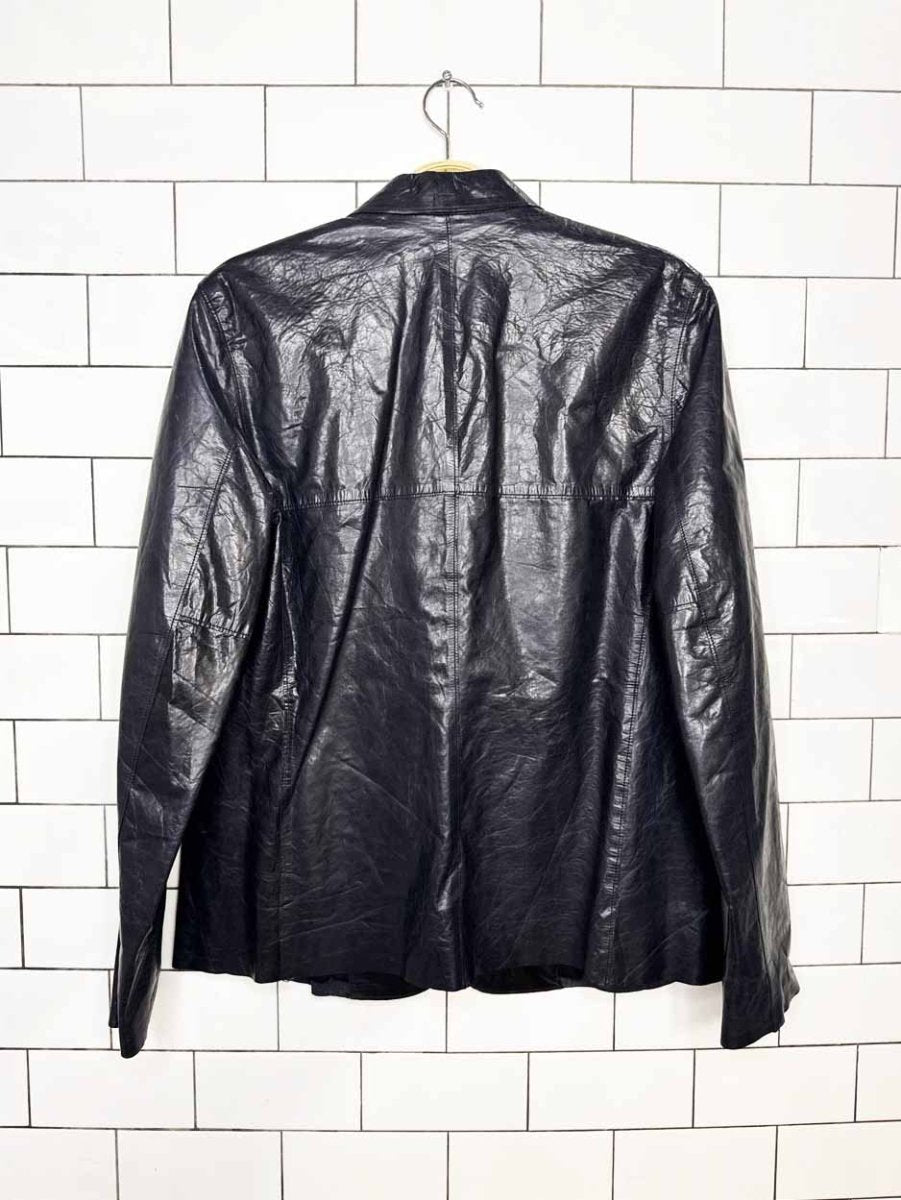 vintage 00s banana republic soft leather light jacket | lambskin - good market thrift store