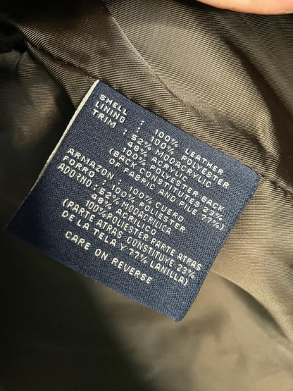 vintage 00s bill blass minimal zip leather jacket | made in India - good market thrift store