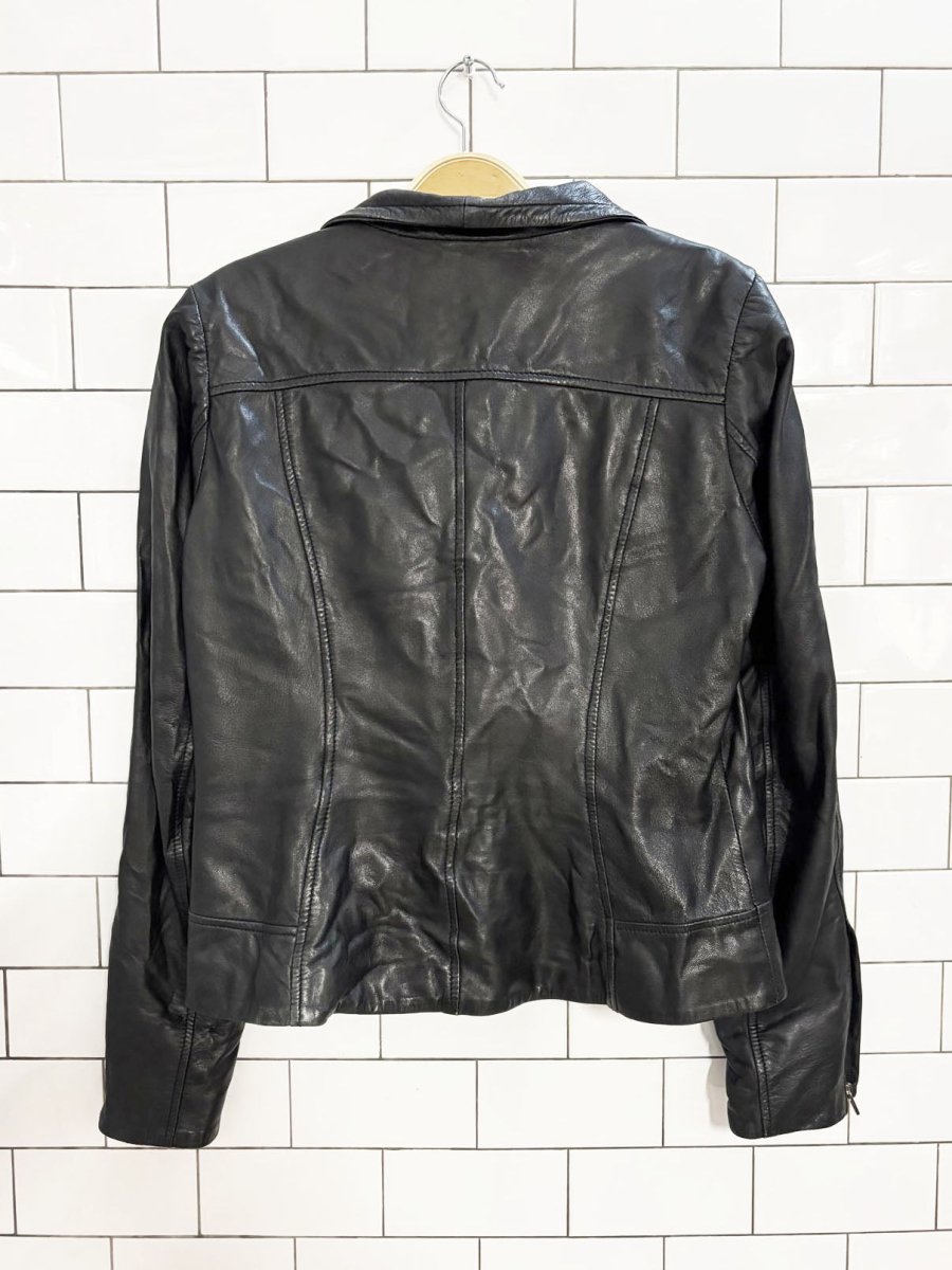 vintage 00s blink butter leather biker jacket - good market thrift store