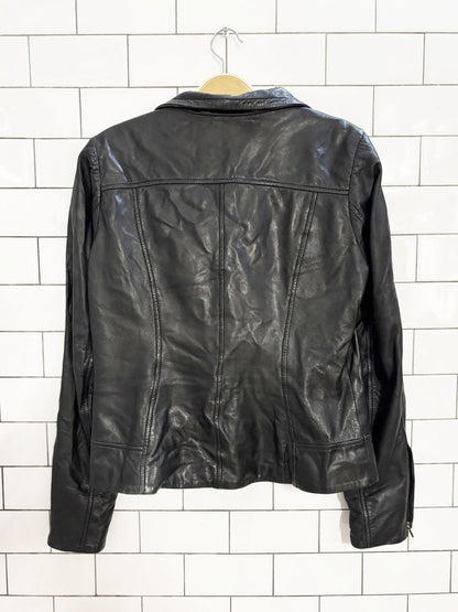 vintage 00s blink butter leather biker jacket - good market thrift store