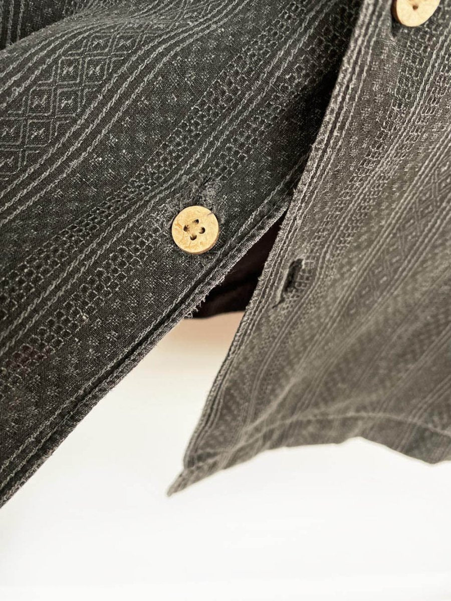 vintage 00s breakwater silk - blend cabana shirt - good market thrift store