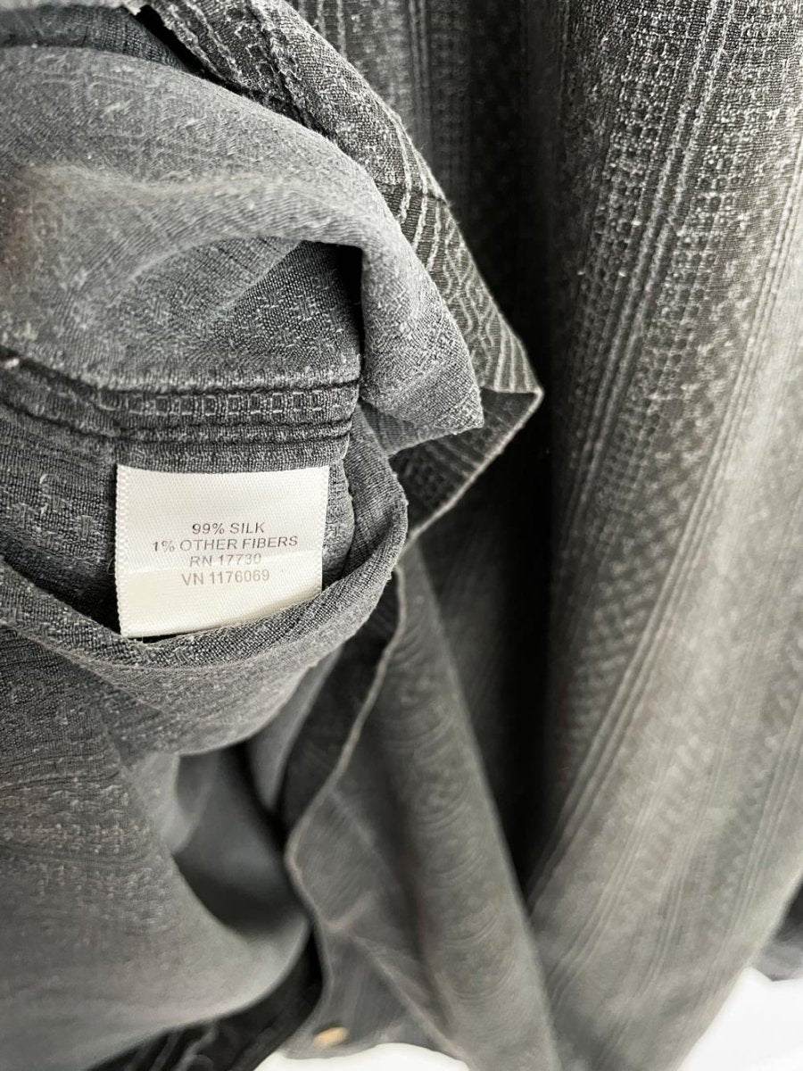 vintage 00s breakwater silk - blend cabana shirt - good market thrift store
