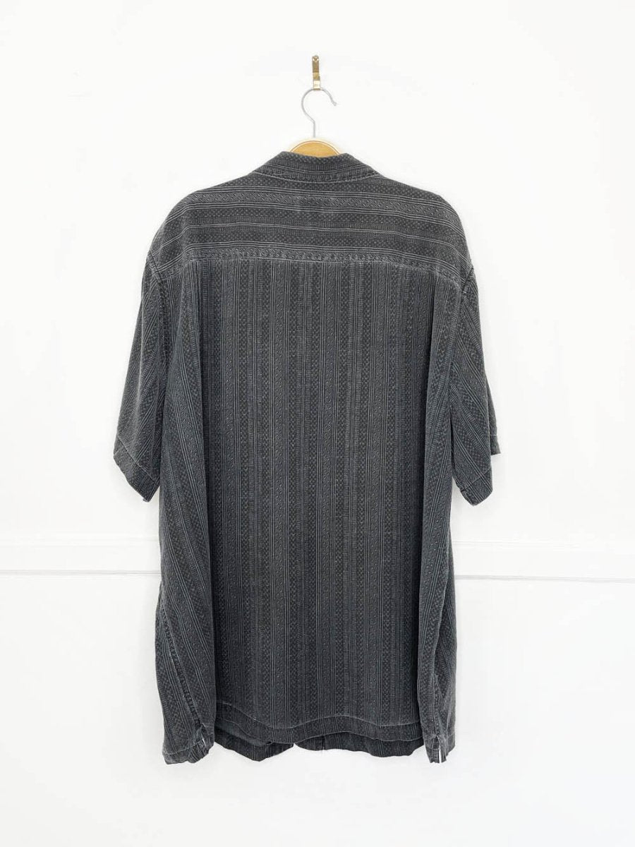 vintage 00s breakwater silk - blend cabana shirt - good market thrift store