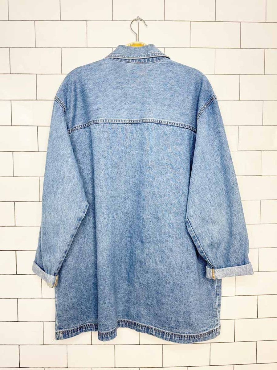 vintage 00s cabin creek denim chore coat - good market thrift store