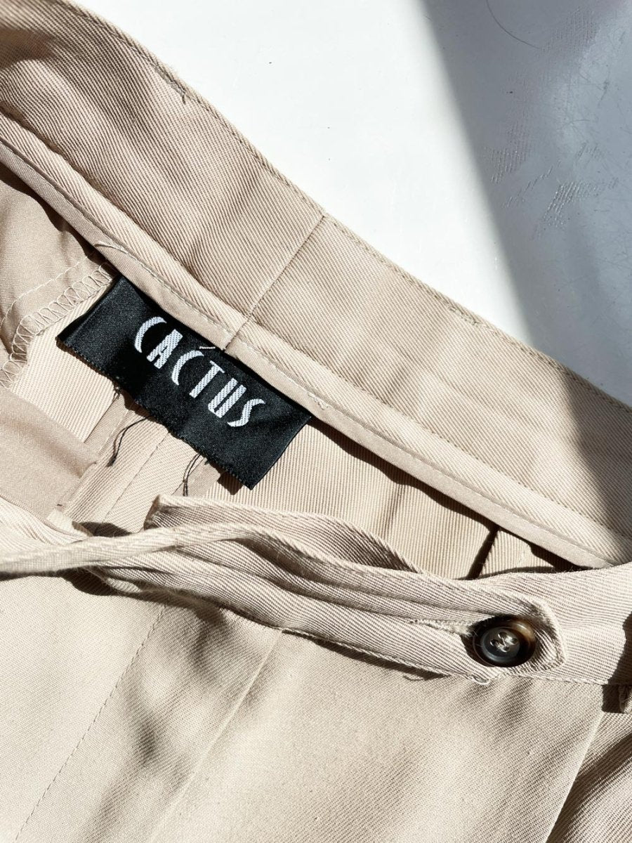 vintage 00s cactus pleated high rise trouser - good market thrift store
