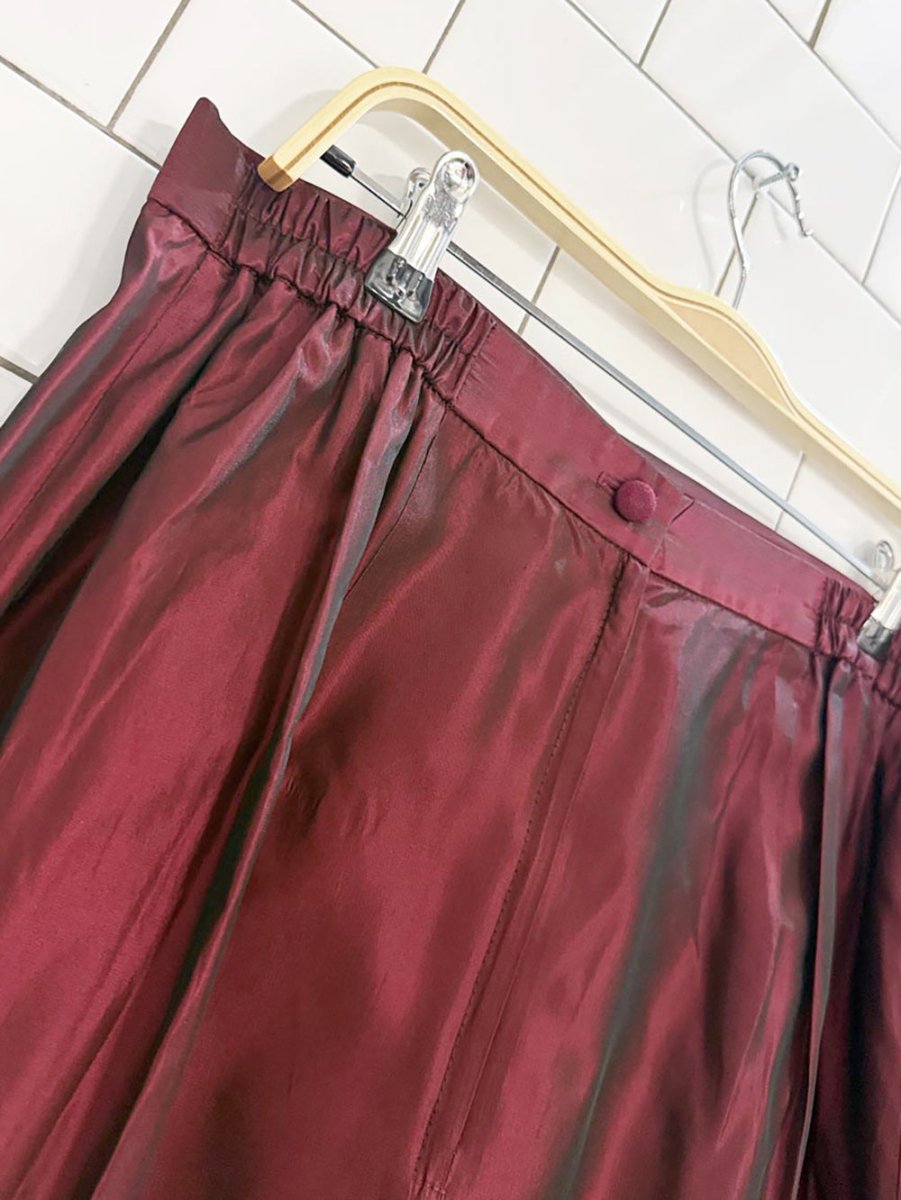 vintage 00s career elements metallic maxi skirt | made in Canada - good market thrift store