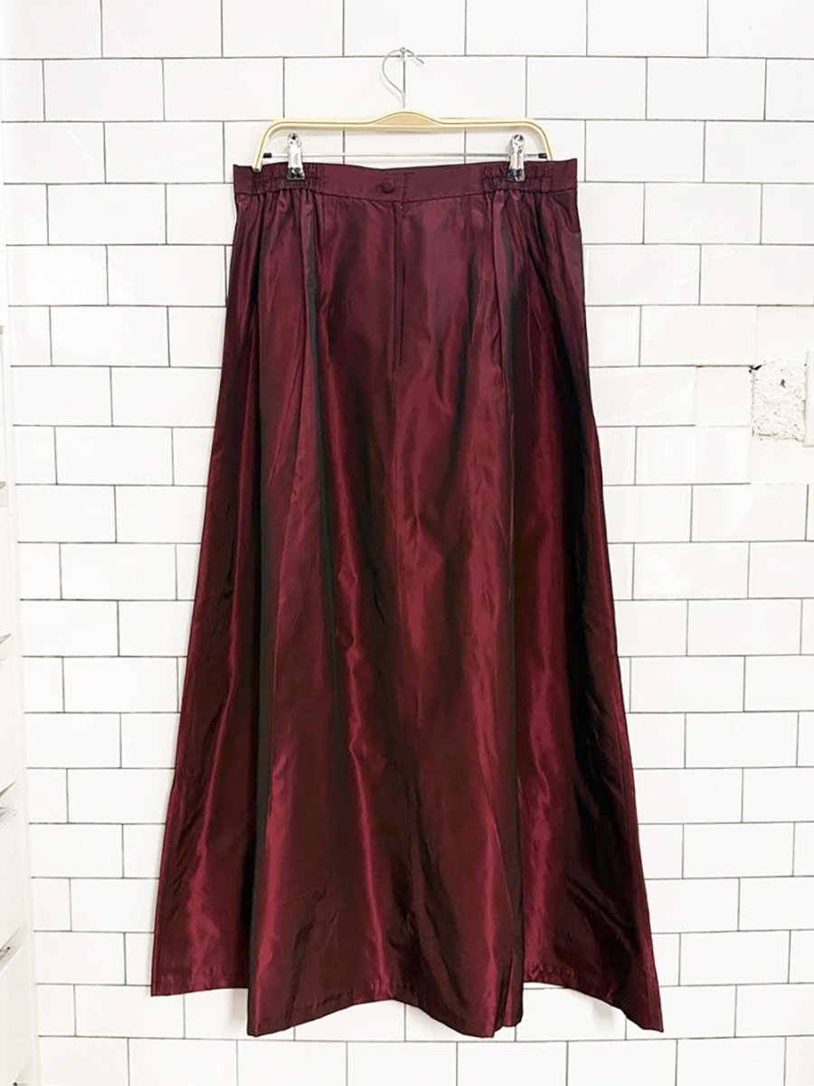 vintage 00s career elements metallic maxi skirt | made in Canada - good market thrift store