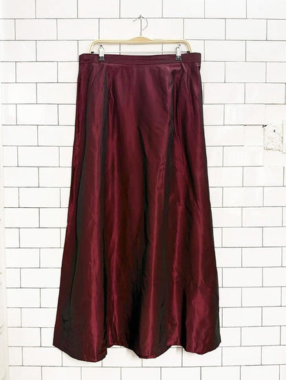 vintage 00s career elements metallic maxi skirt | made in Canada - good market thrift store