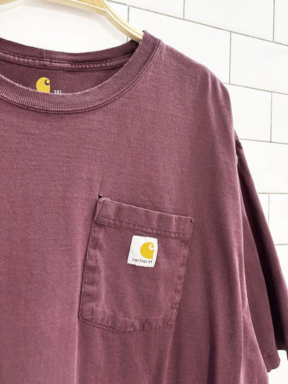 vintage 00s carhartt distressed pocket t shirt - good market thrift store