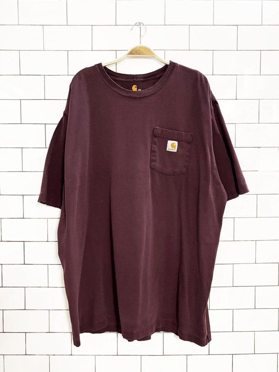 vintage 00s carhartt distressed pocket t shirt - good market thrift store
