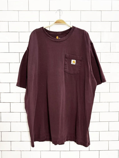 vintage 00s carhartt distressed pocket t shirt - good market thrift store