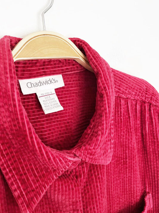 vintage 00s chadwicks chunky cord shirt jacket - good market thrift store