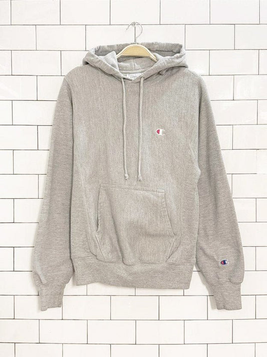 vintage 00's champion reverse weave hooded sweatshirt - good market thrift store