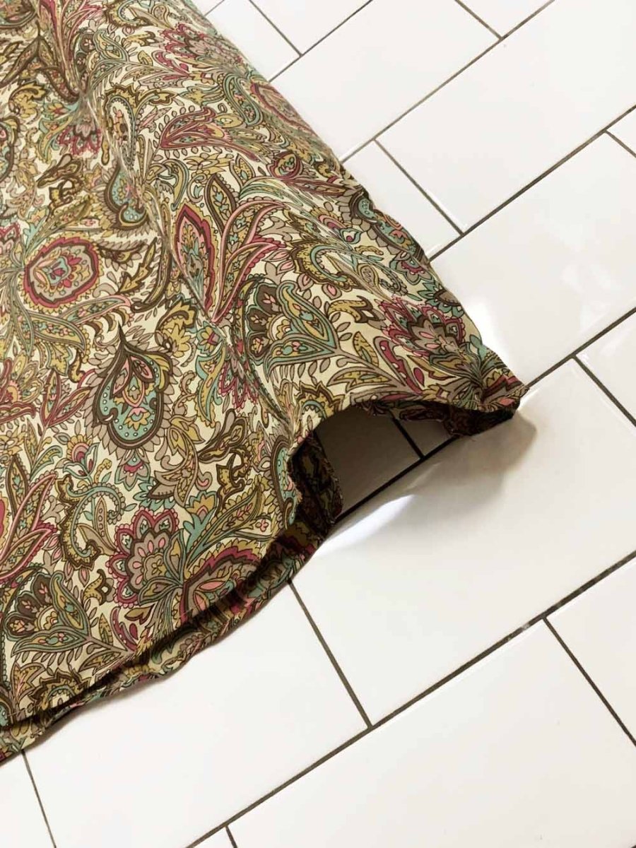 vintage 00s charter club 100% silk paisley midi skirt - good market thrift store