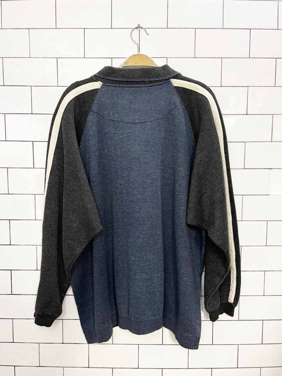 vintage 00s cherokee half zip colour block sweatshirt - good market thrift store