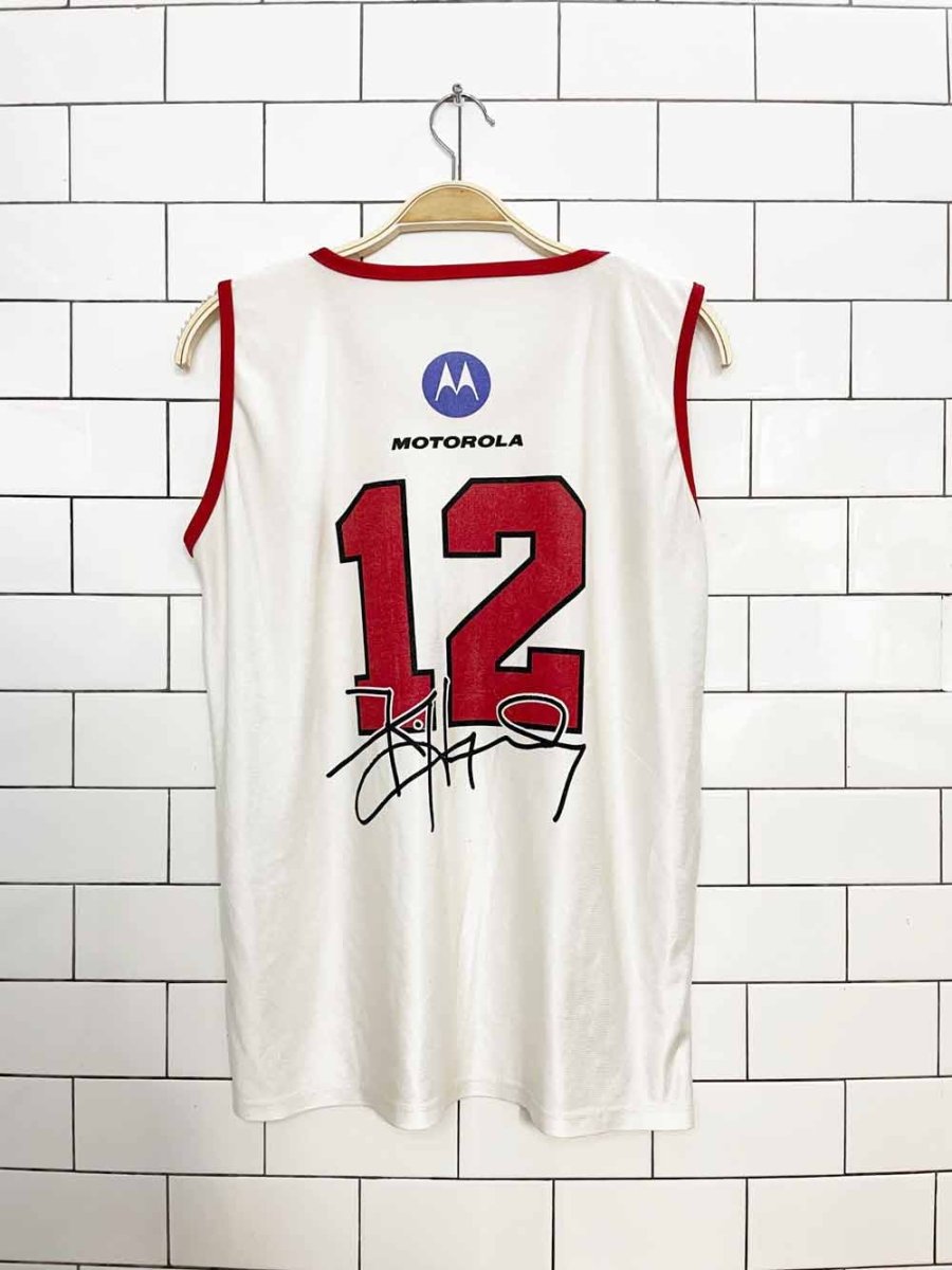 vintage 00s chicago bills motorola promo jersey | kirk hinrich 12 - good market thrift store