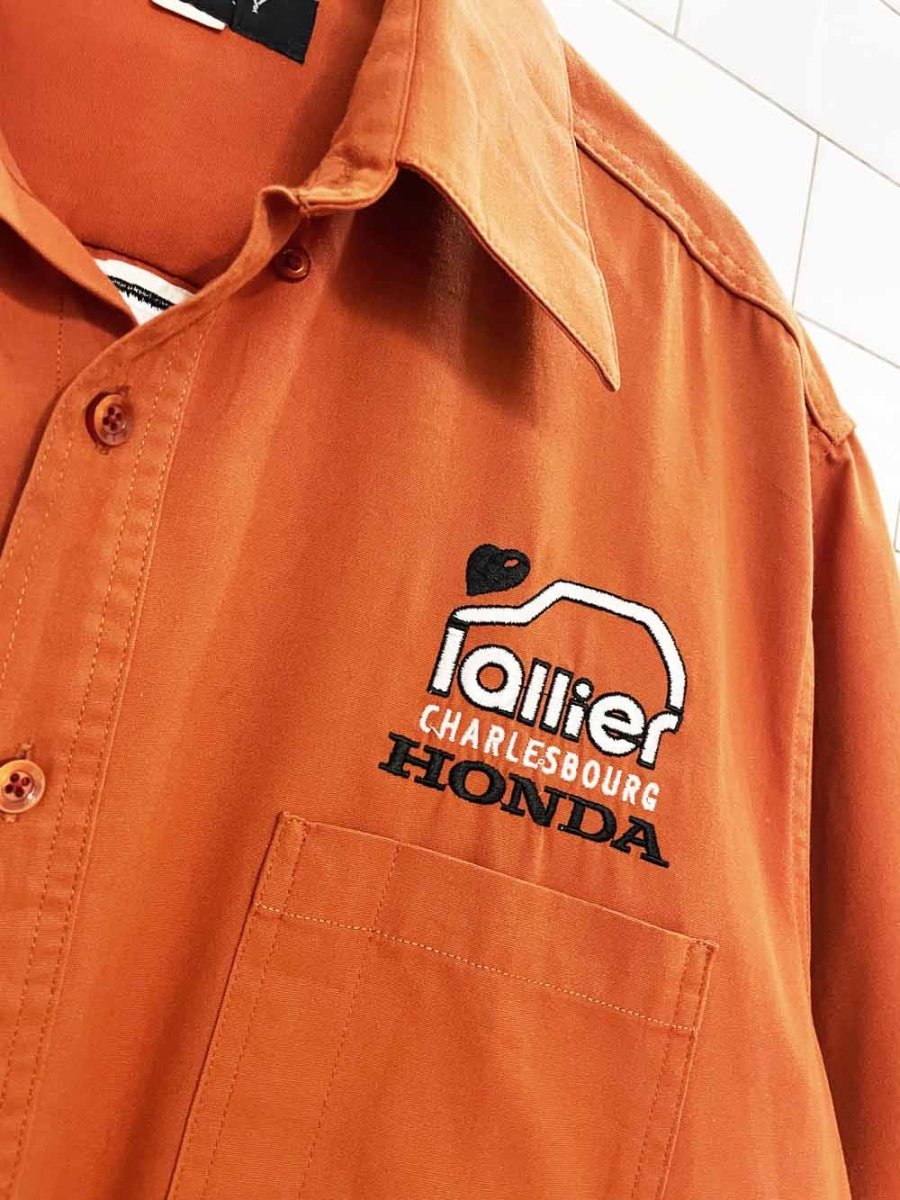 vintage 00s c.i.t.y honda racing team full button shirt - good market thrift store
