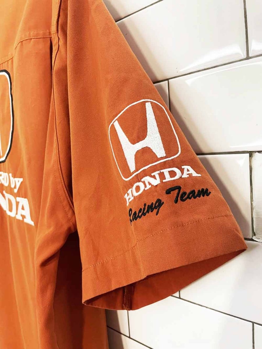 vintage 00s c.i.t.y honda racing team full button shirt - good market thrift store