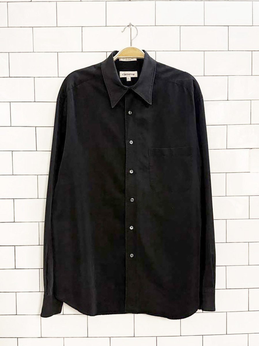 vintage 00s claiborne soft full button shirt - good market thrift store