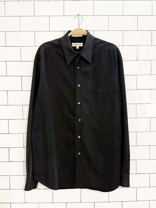 vintage 00s claiborne soft full button shirt - good market thrift store