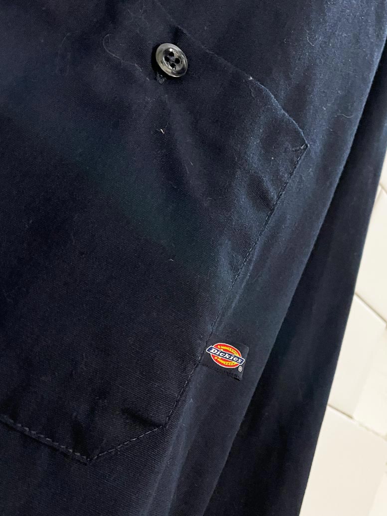 vintage 00s dickies two pocket work shirt - good market thrift store