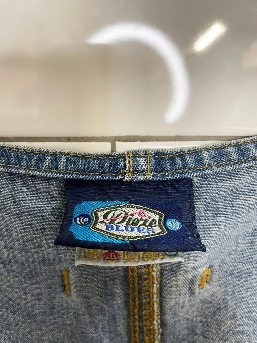 vintage 00s dixie blues denim full botton mini dress - good market thrift store