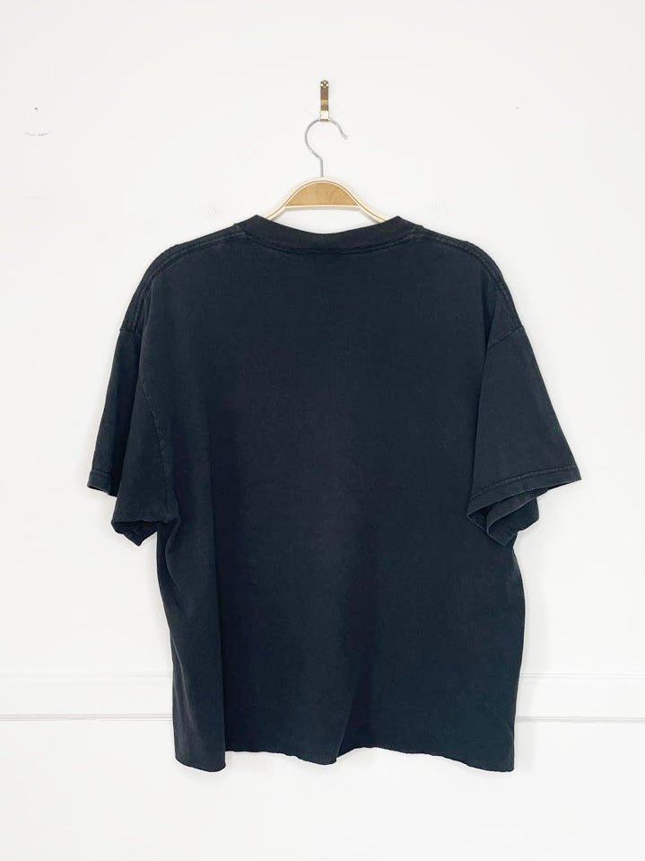 vintage 00s eagle wolf print cropped tee | made in USA | delta pro weight - good market thrift store