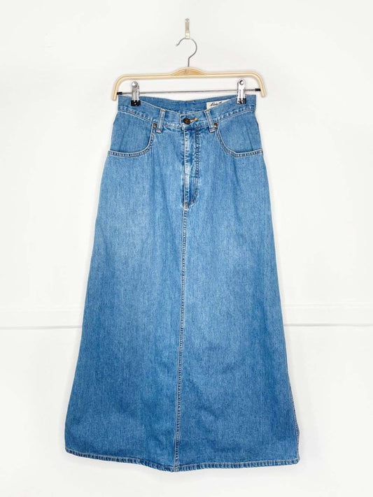 vintage 00s eddie bauer denim maxi skirt - good market thrift store