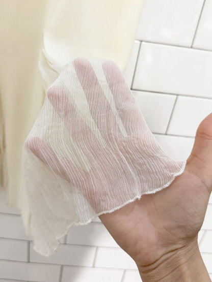 vintage 00s esthis wool - blend silk chiffon pleat knee - length skirt - good market thrift store