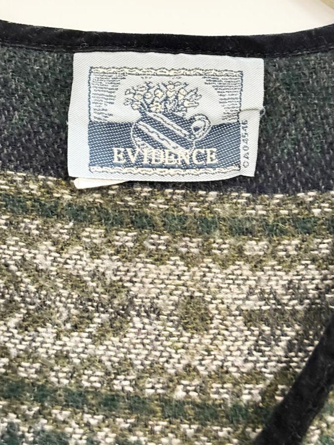 vintage 00s evidence wool - blend knit vest | made in Canada - good market thrift store