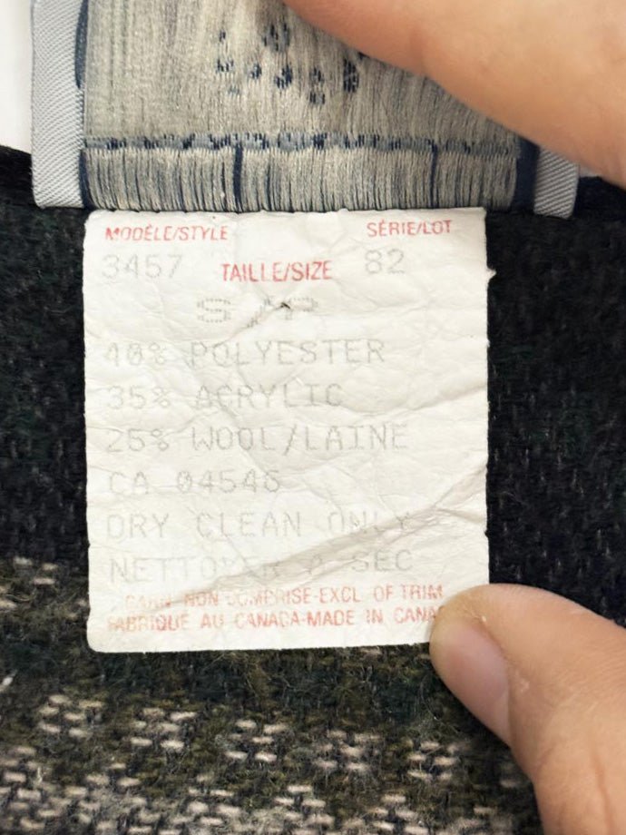 vintage 00s evidence wool - blend knit vest | made in Canada - good market thrift store