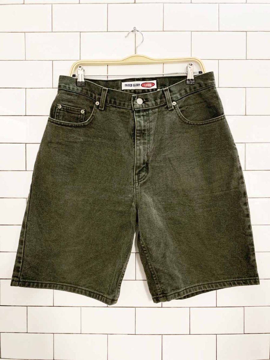 vintage 00s faded glory loose denim shorts - good market thrift store