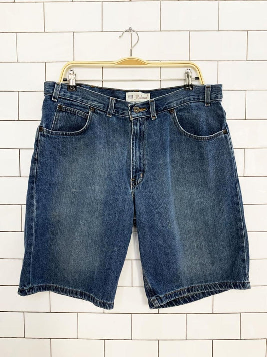 vintage 00s faded glory relaxed long denim shorts - good market thrift store