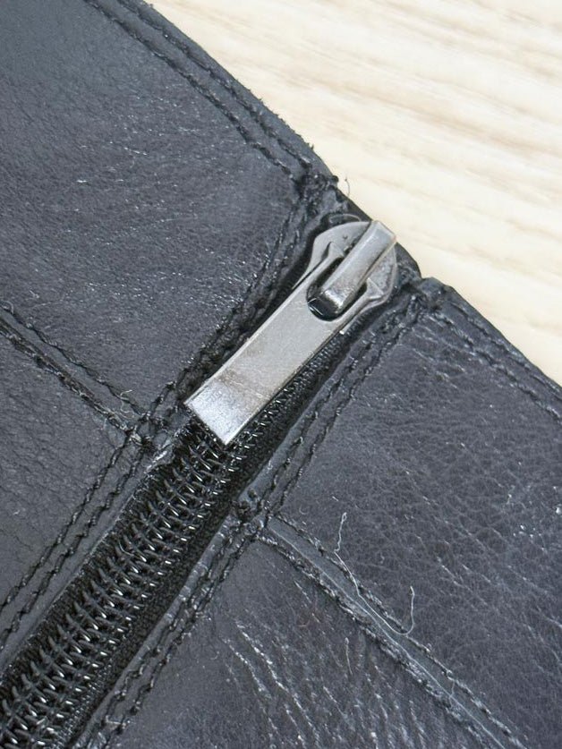 vintage 00s franco sarto leather square toe heeled boots - good market thrift store