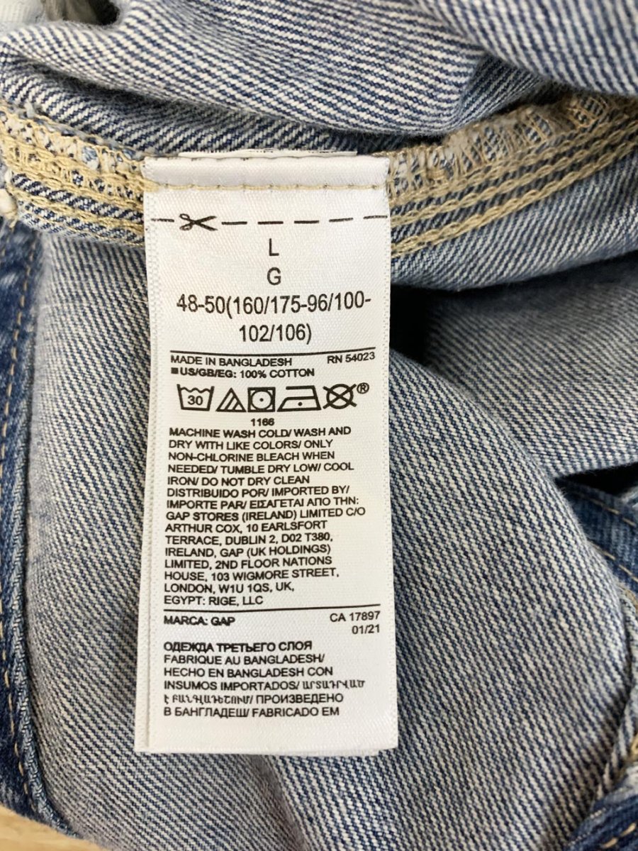 vintage 00s gap denim cut off short overalls - good market thrift store