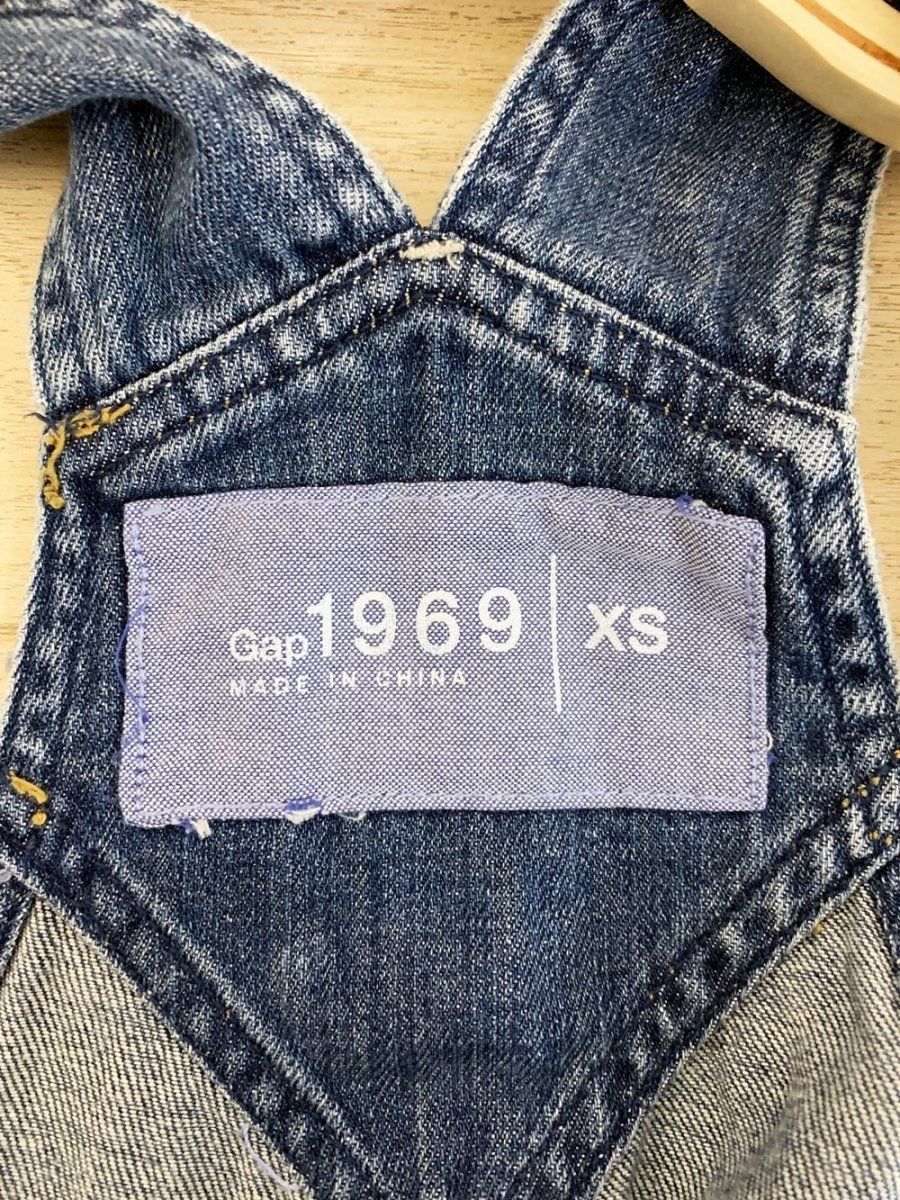 vintage 00s gap soft denim overall mini skirt - good market thrift store