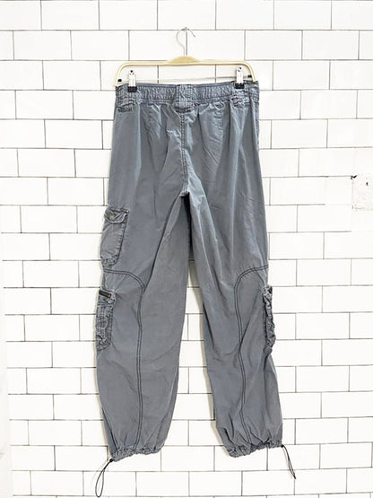 vintage 00s garage cargo parachute pants - good market thrift store