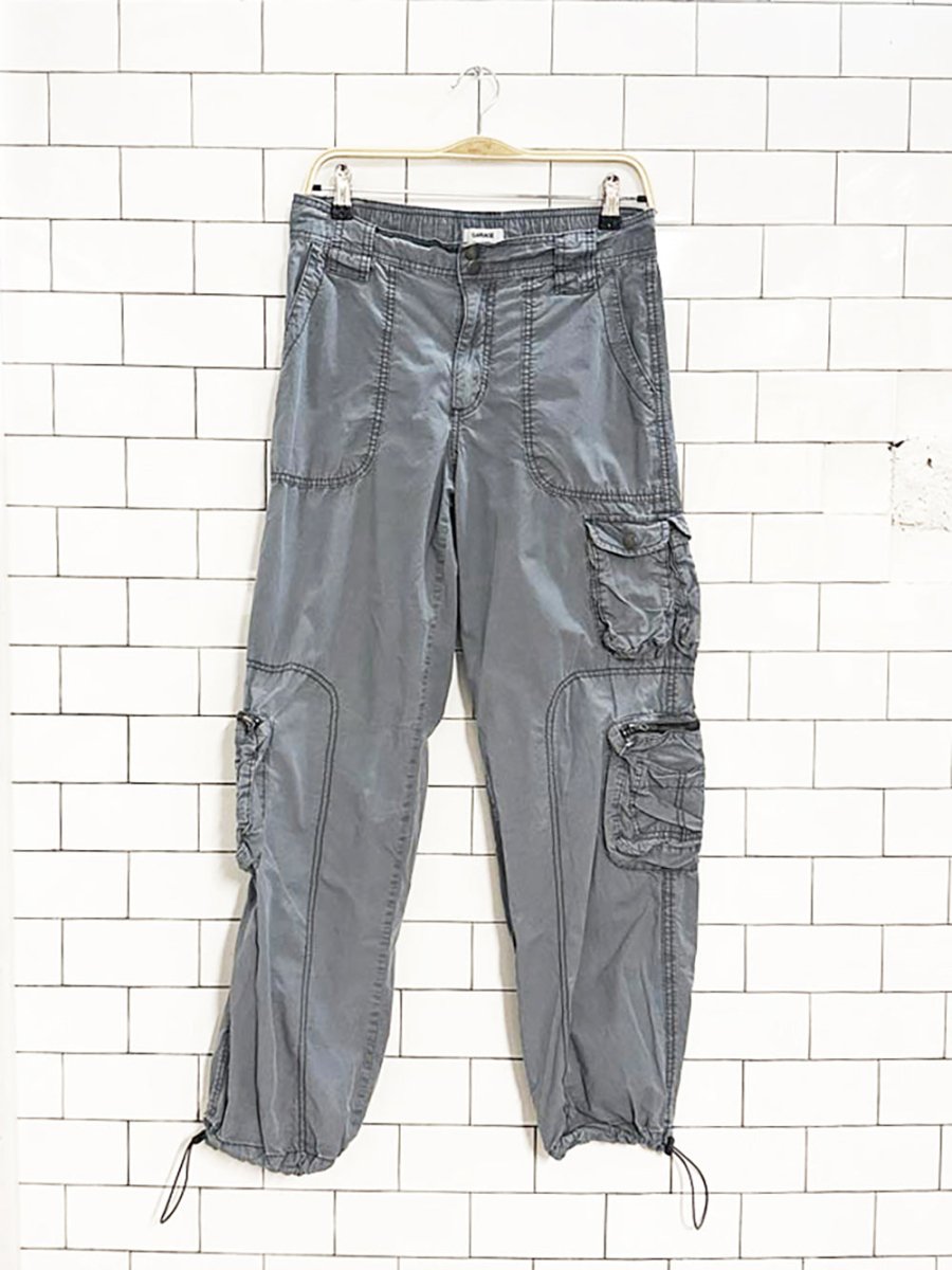 vintage 00s garage cargo parachute pants - good market thrift store