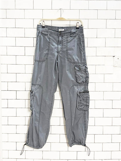 vintage 00s garage cargo parachute pants - good market thrift store