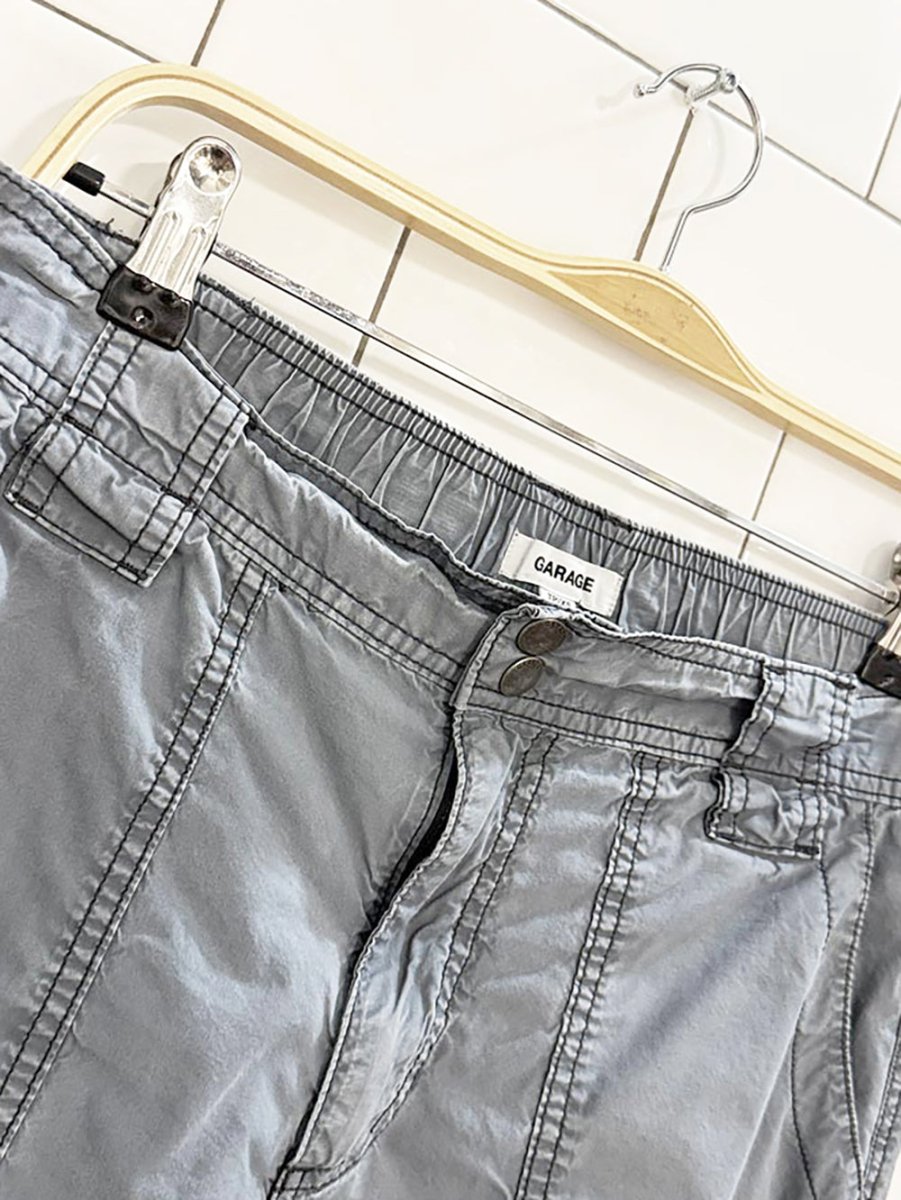 vintage 00s garage cargo parachute pants - good market thrift store