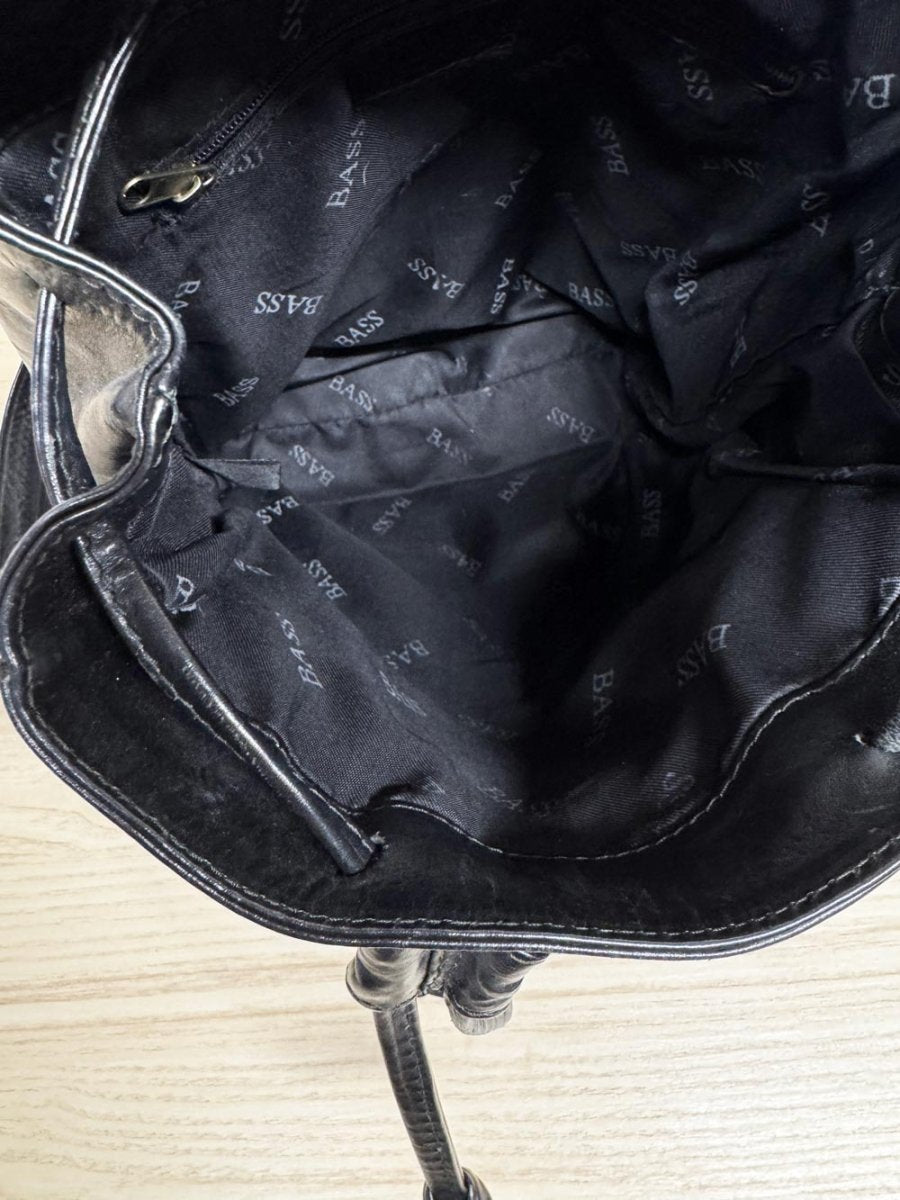 vintage 00s GH bass & co minimal leather backpack - good market thrift store