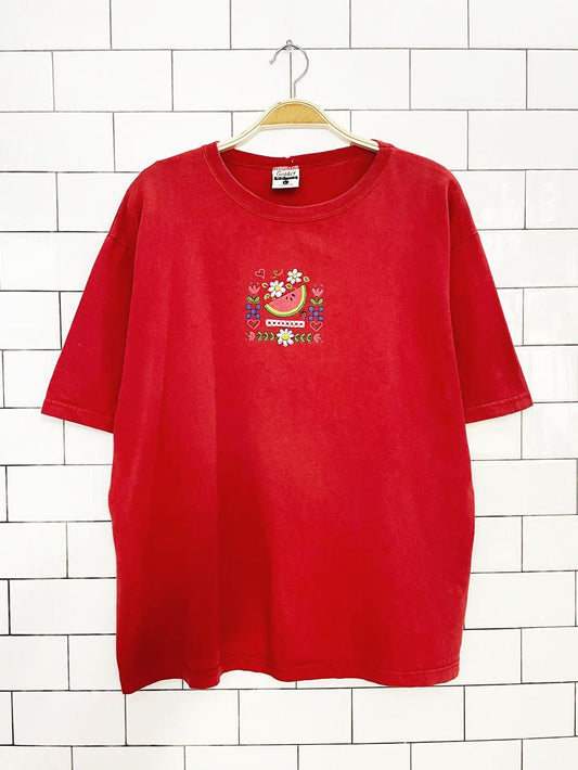 vintage 00s gopher sport watermelon graphic tee | made in USA - good market thrift store