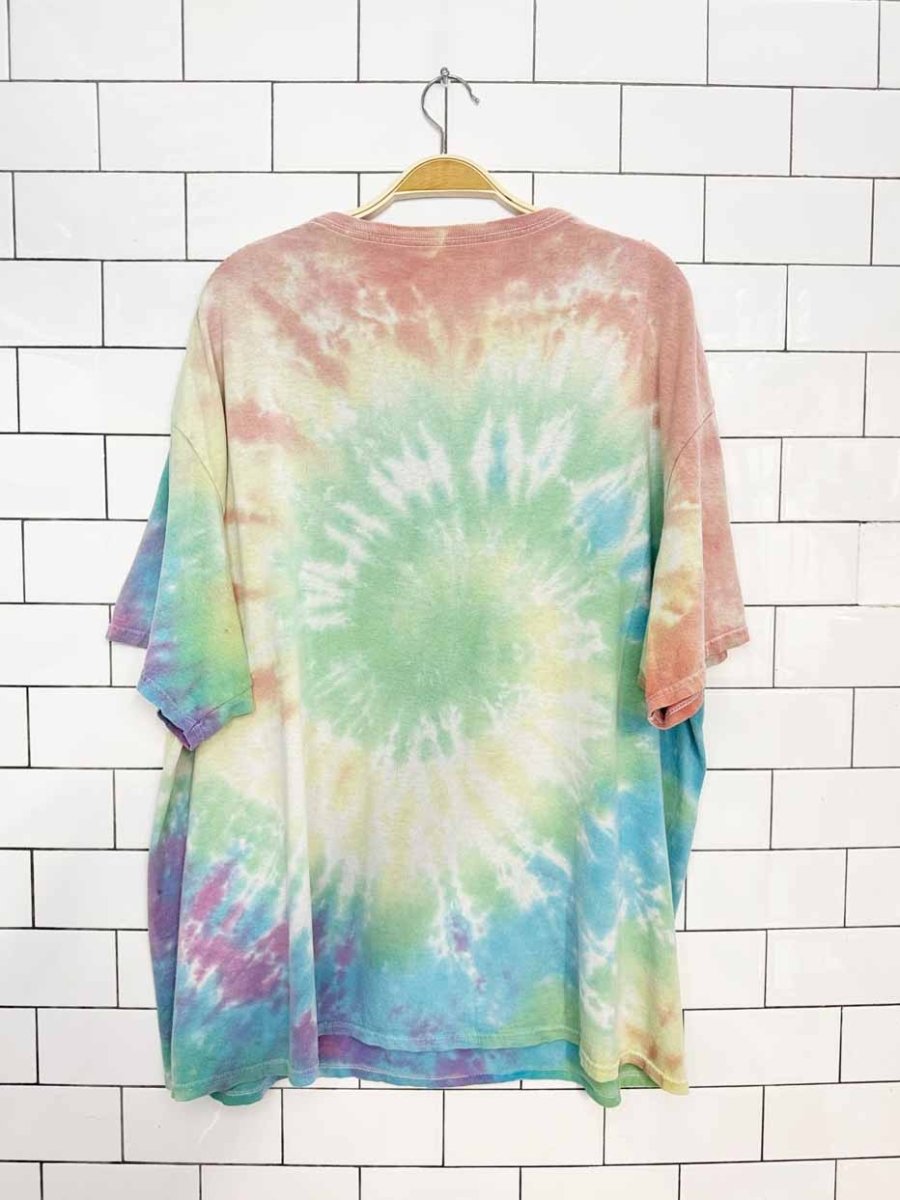 vintage 00s grateful dead dancing bears spiral tie dye tee - good market thrift store