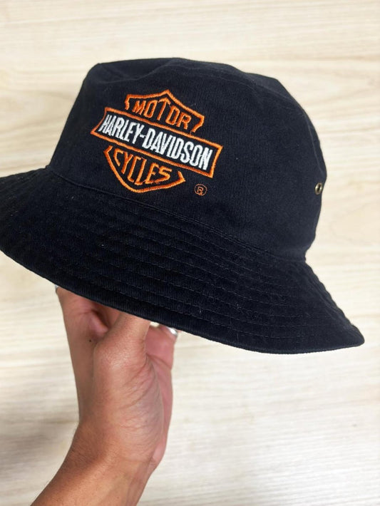 vintage 00s harley davidson bucket hat - good market thrift store